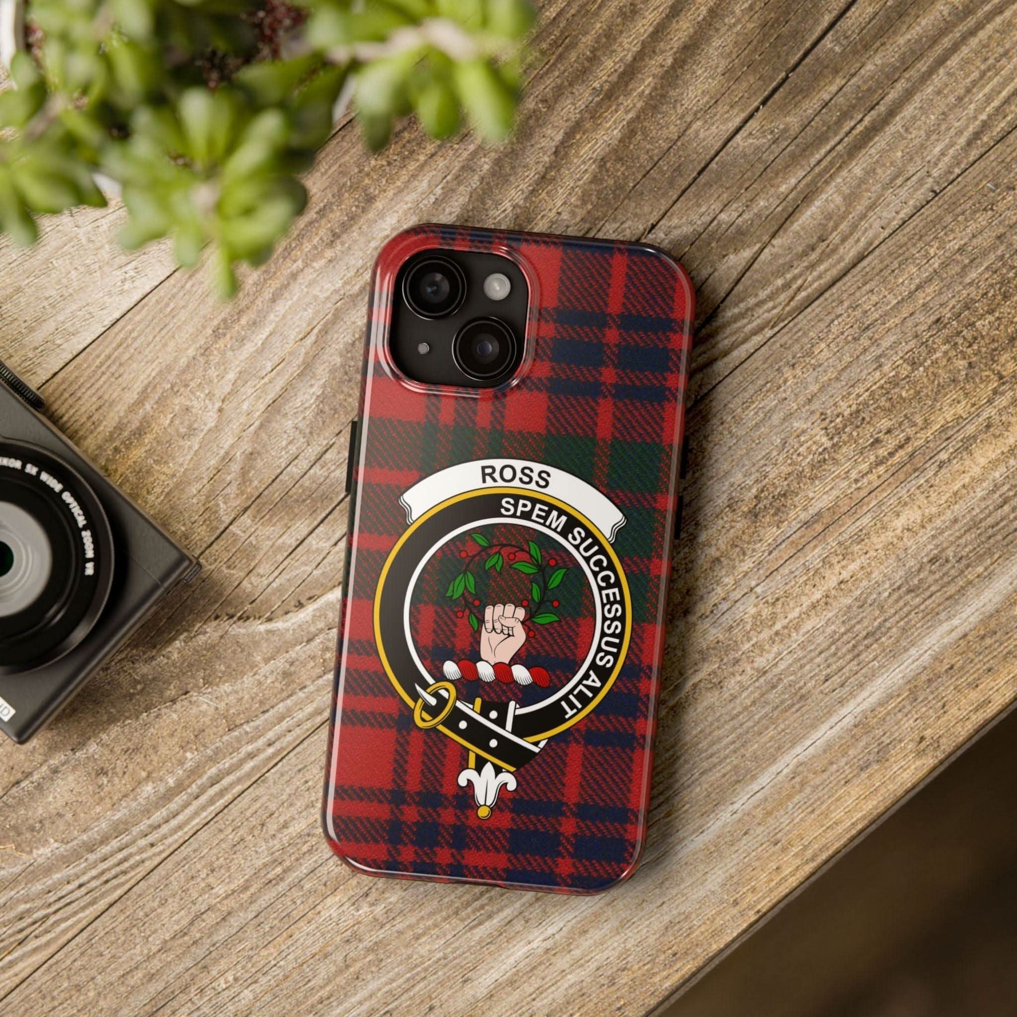 Ross Clan Scottish Tartan Cell Phone Case - Celtic Ancestry Gifts