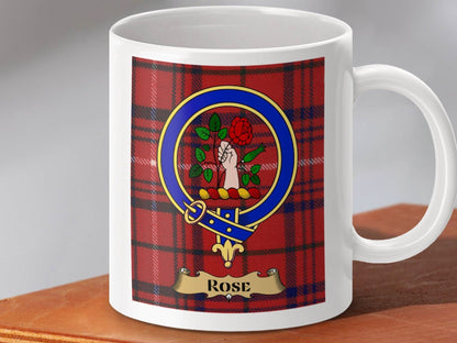 Tartan Rose Emblem Scottish Clan Crest Mug product