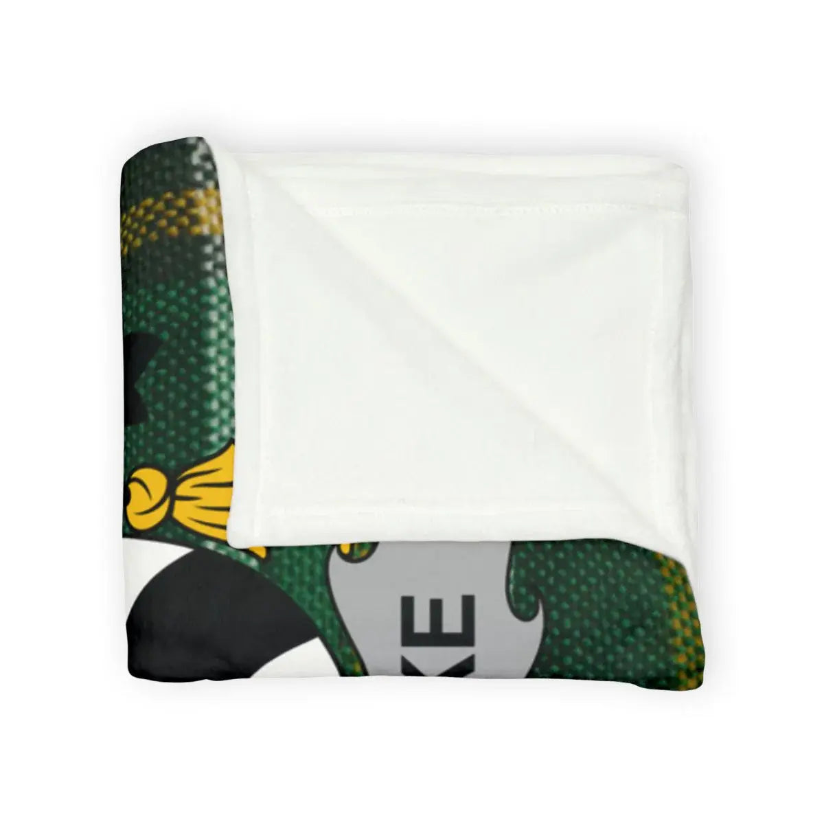 Cozy Green Duck Pattern Football Sports Blanket product