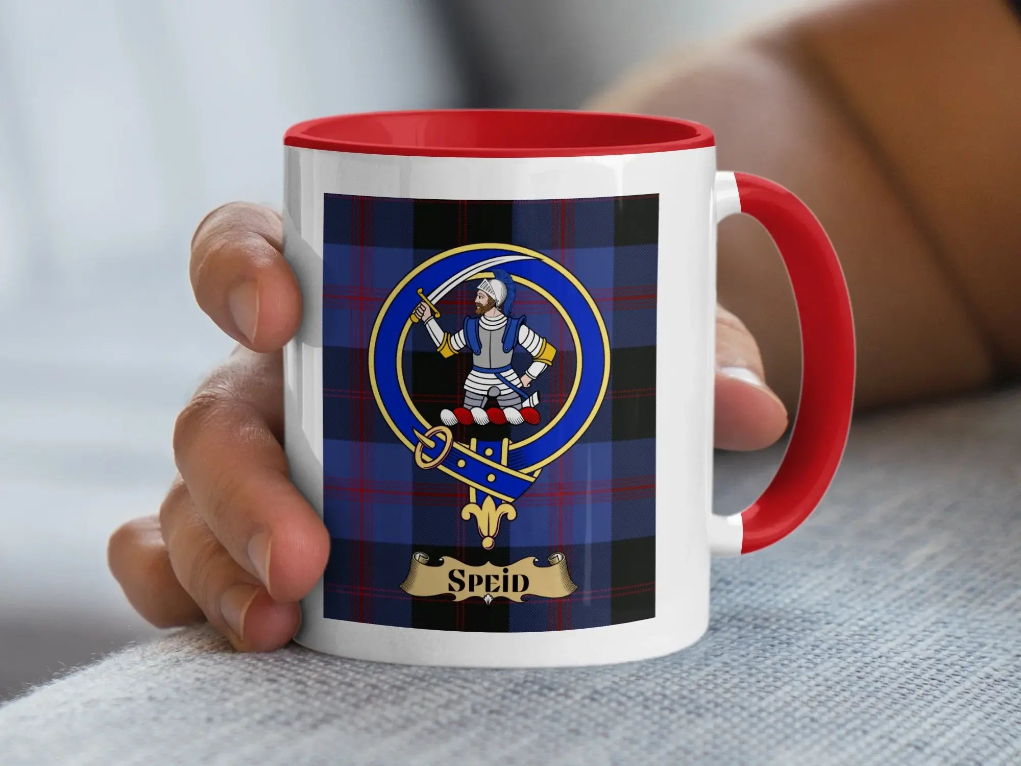 Speid family crest ceramic mug for everyday coffee and tea