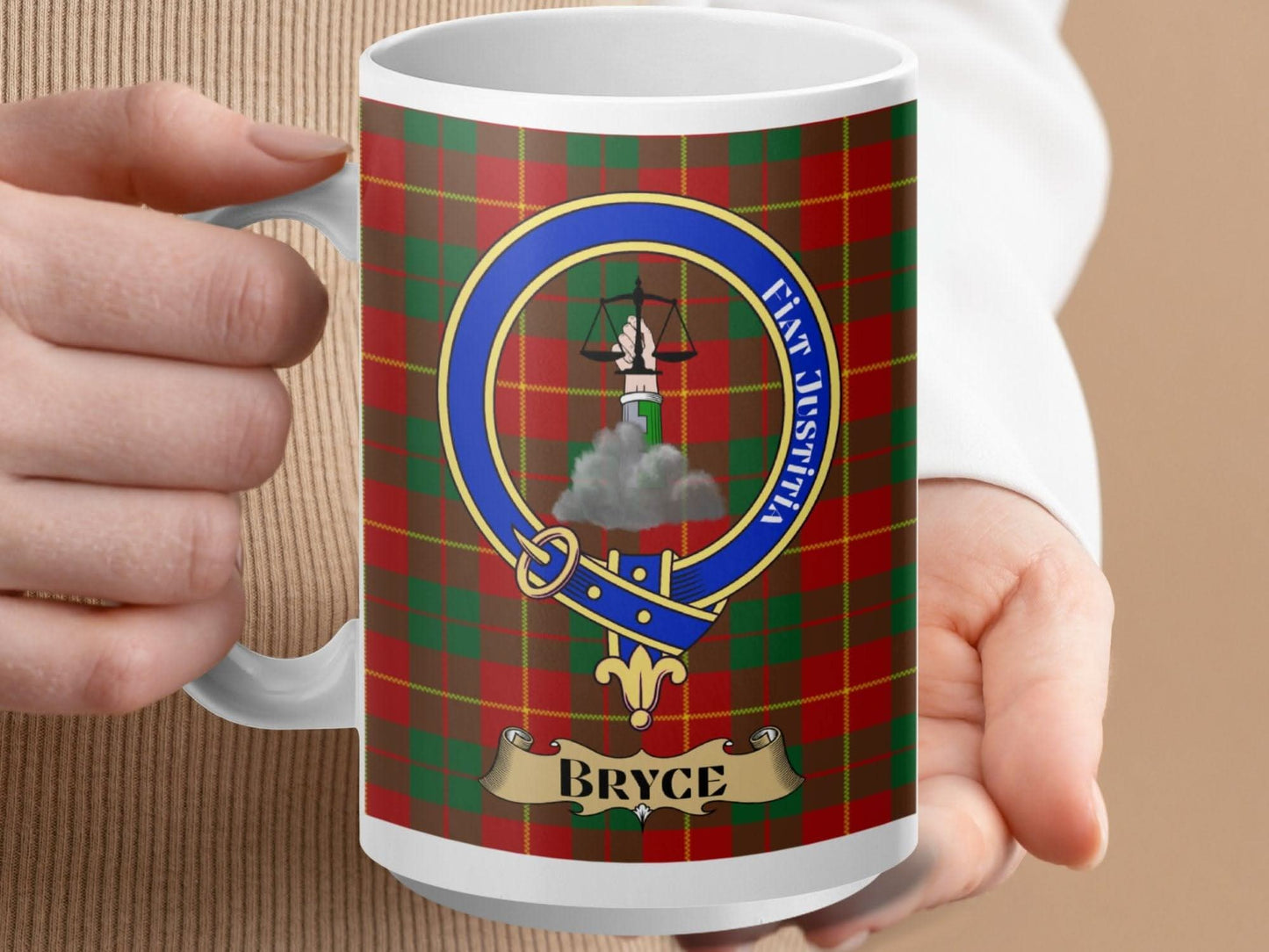 Clan Bryce Tartan Plaid Coffee Mug Personalized product