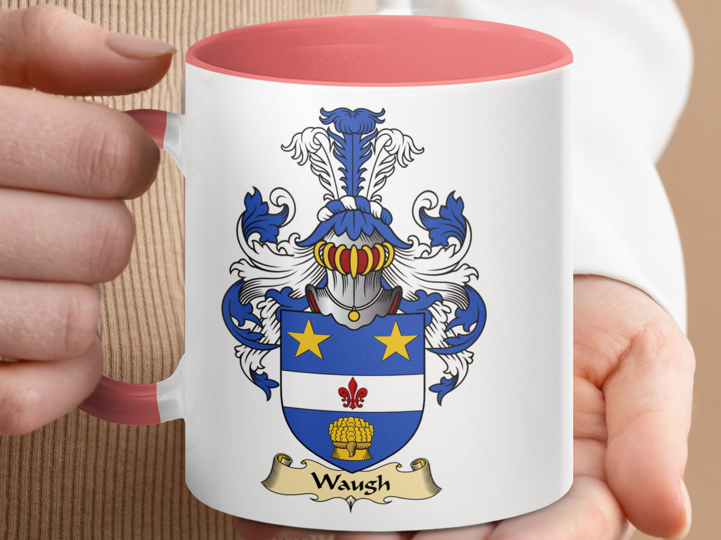 Clan Waugh Scottish Coat of Arms Mug - Living Stone Gifts