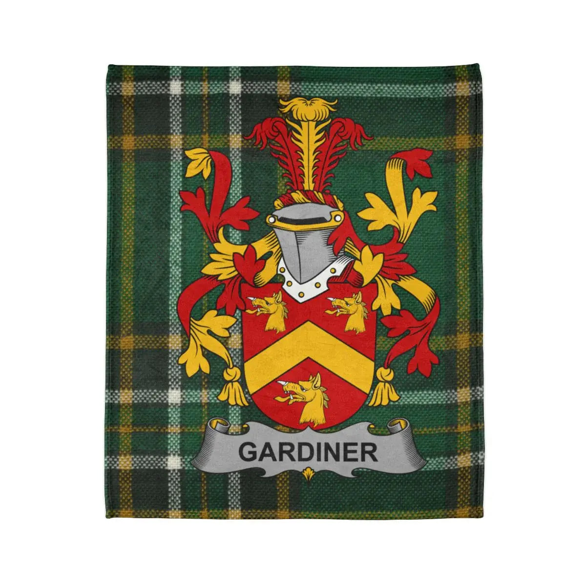 Gardiner Family Crest Plaid Blanket Product Type