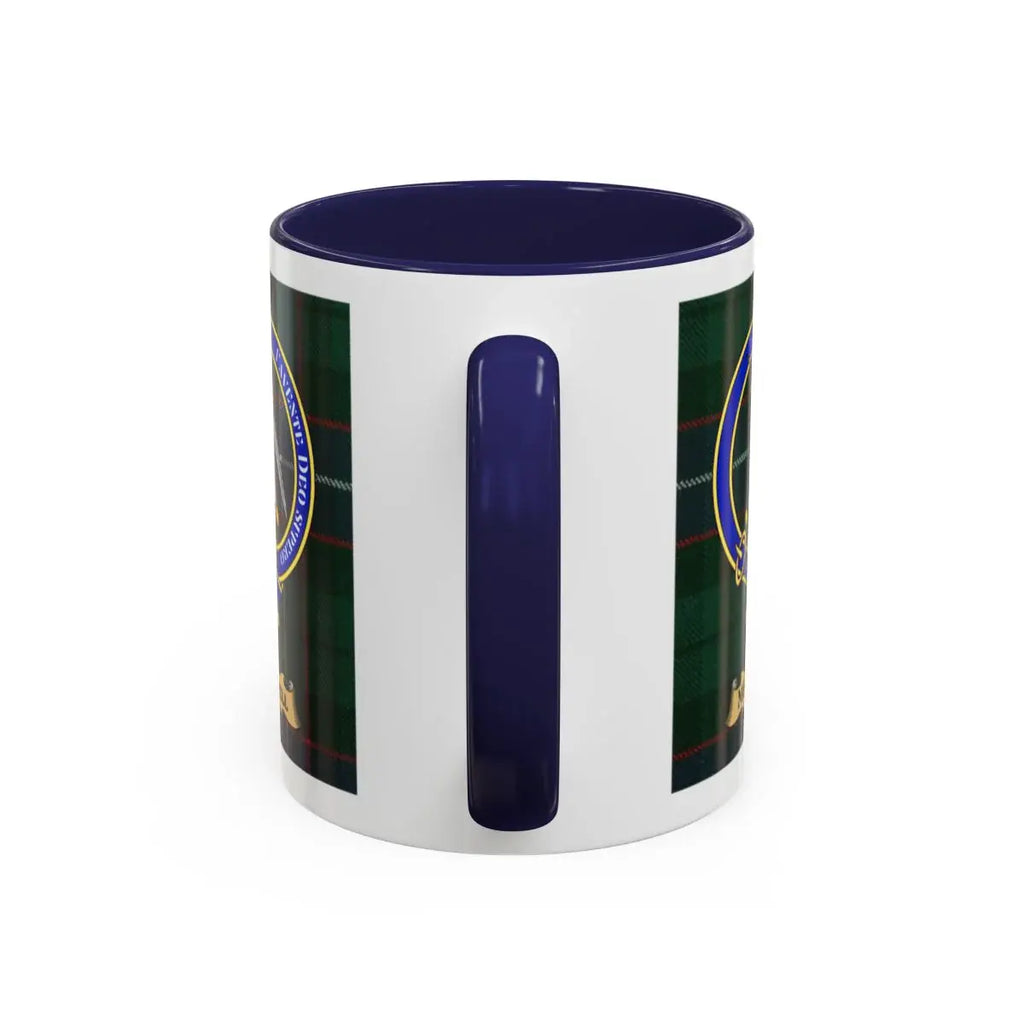 Mitchell clan crest mug shown in 11 oz and 15 oz sizes