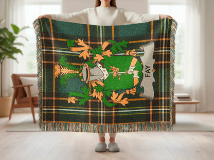 FAY Family Crest Plaid Pattern Blanket product type