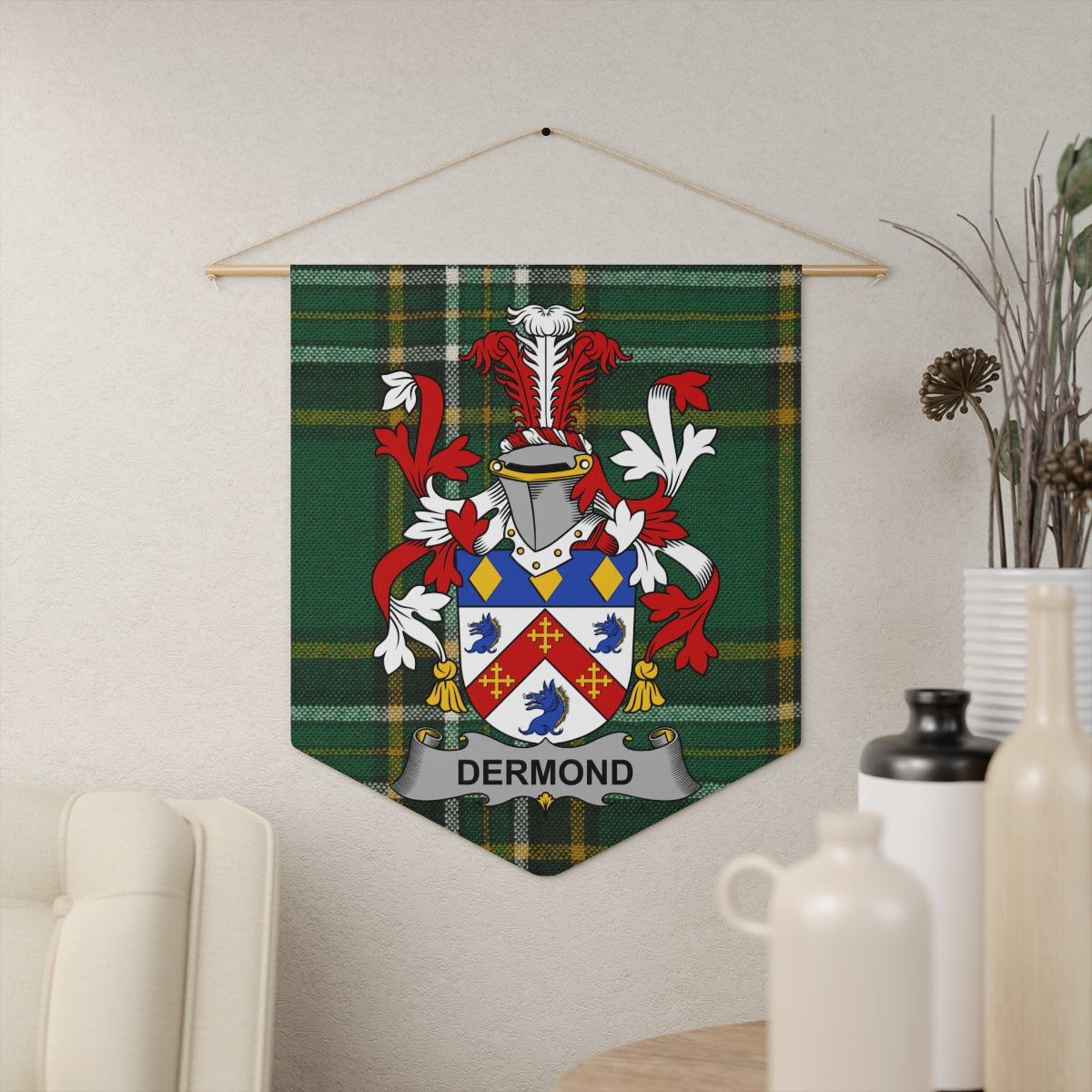 Personalized Family Crest Wall Banner product