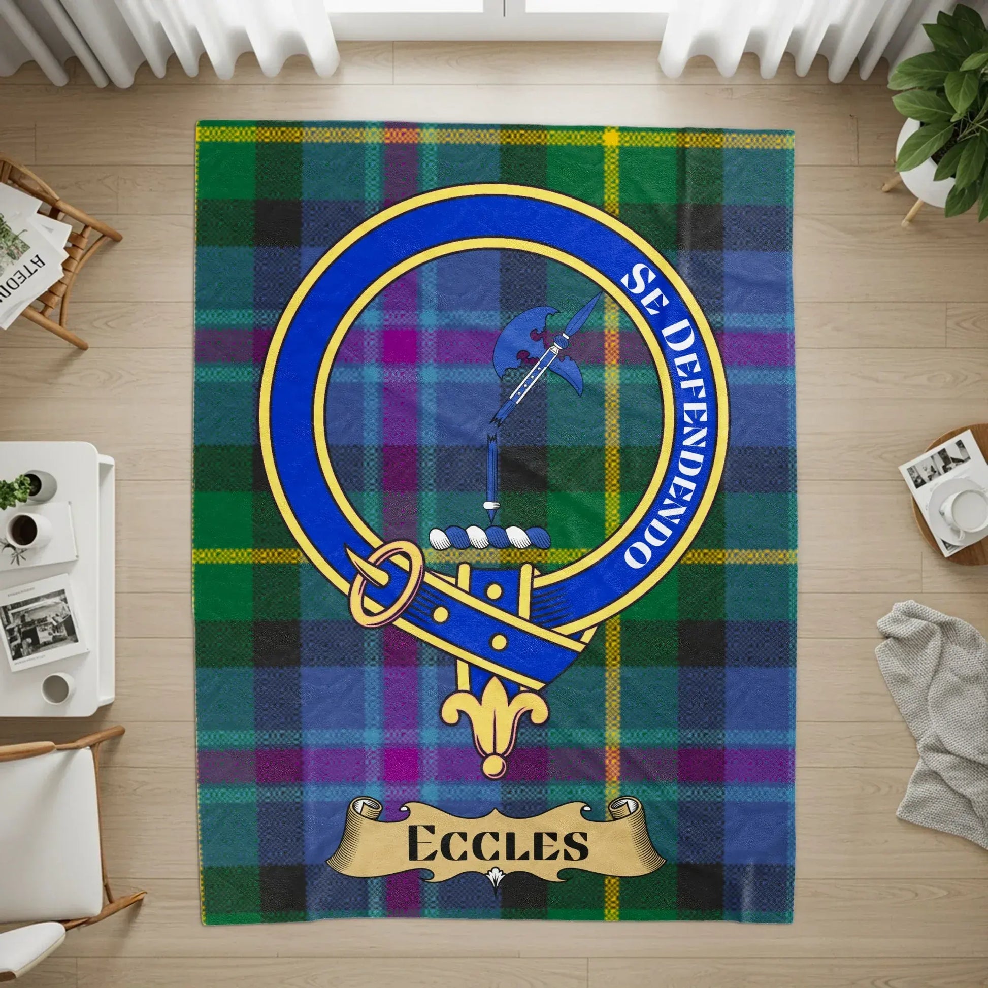 Eccles Se Defendendo Plaid Design Blanket product
