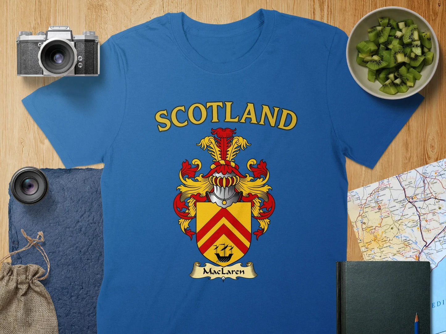 Scotland MacLaren Graphic Blue T-Shirt product