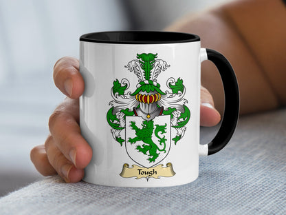 Clan Tovsh Scottish Coat of Arms Mug - Living Stone Gifts