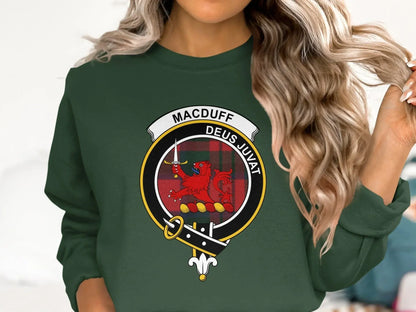 MacDuff Deus Juvat Crest Graphic Sweatshirt product type
