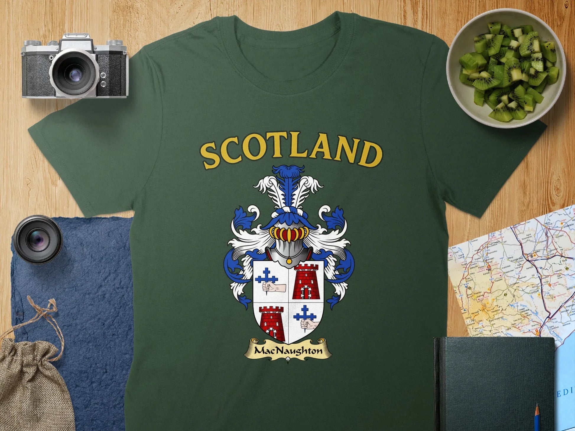 Scotland Crest MacNaghton Graphic Short Sleeve Men's Apparel