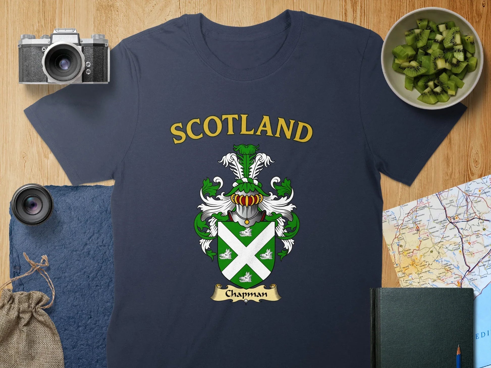 Scotland Chapman Family Crest Design T-shirt Product