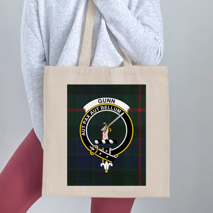 Gunn clan scottish tartan background Tote Bag - Living Stone Gifts