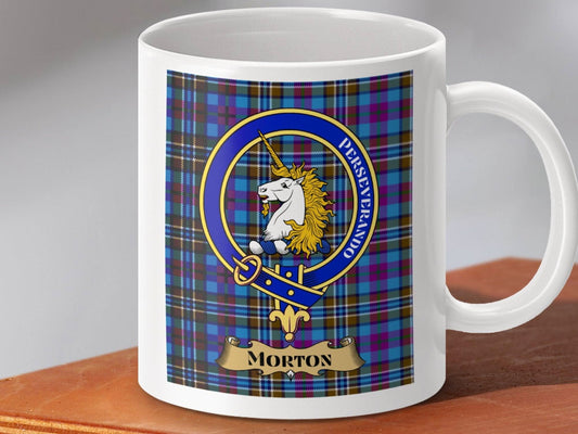 Clan Morton Crest Tartan Plaid Coffee Mug product