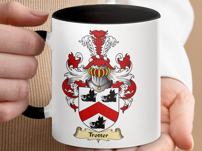 Clan Trotter Family Crest Scottish Coat of Arms Mug - Living Stone Gifts