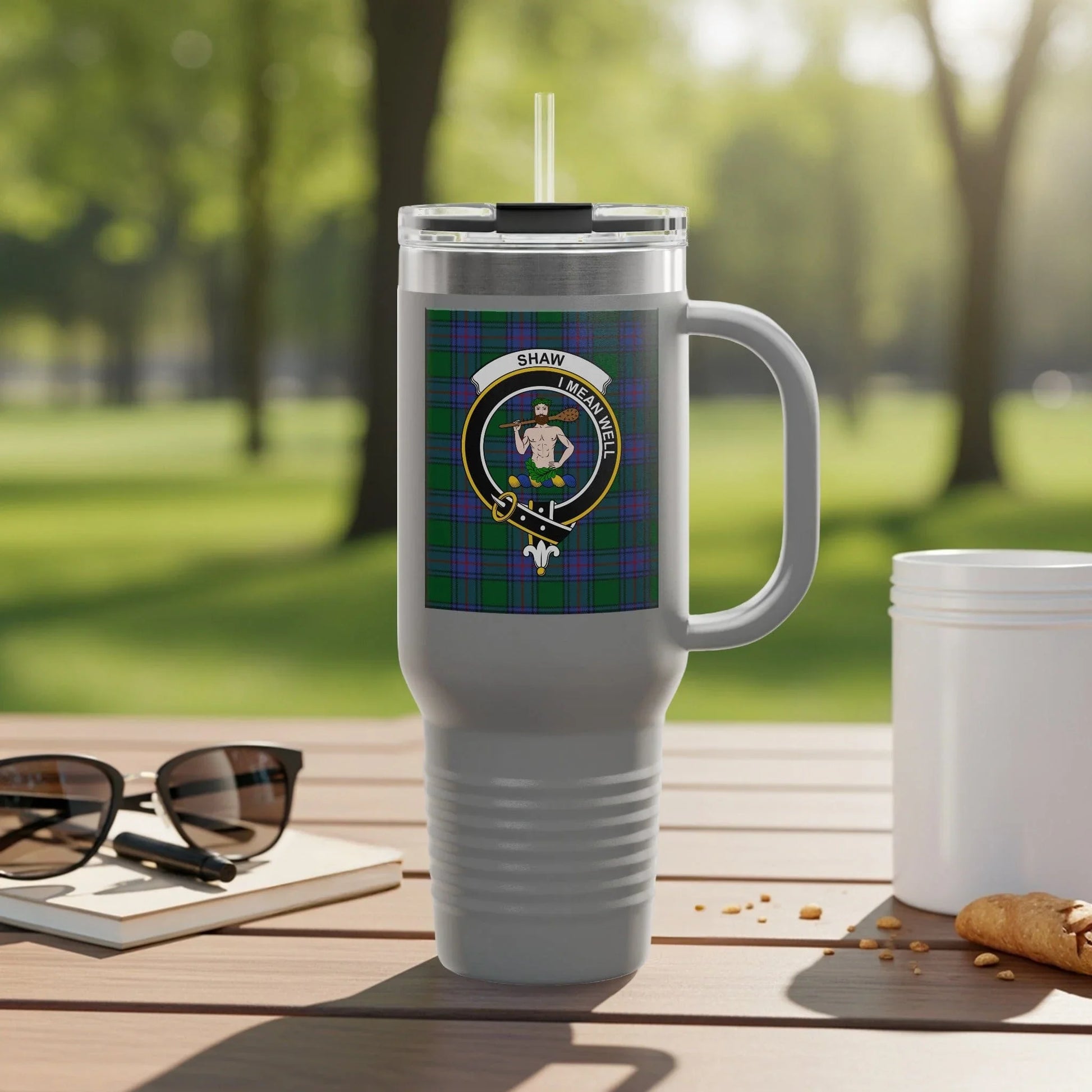 Personalized Shaw Hunting Tartan Travel Cup product