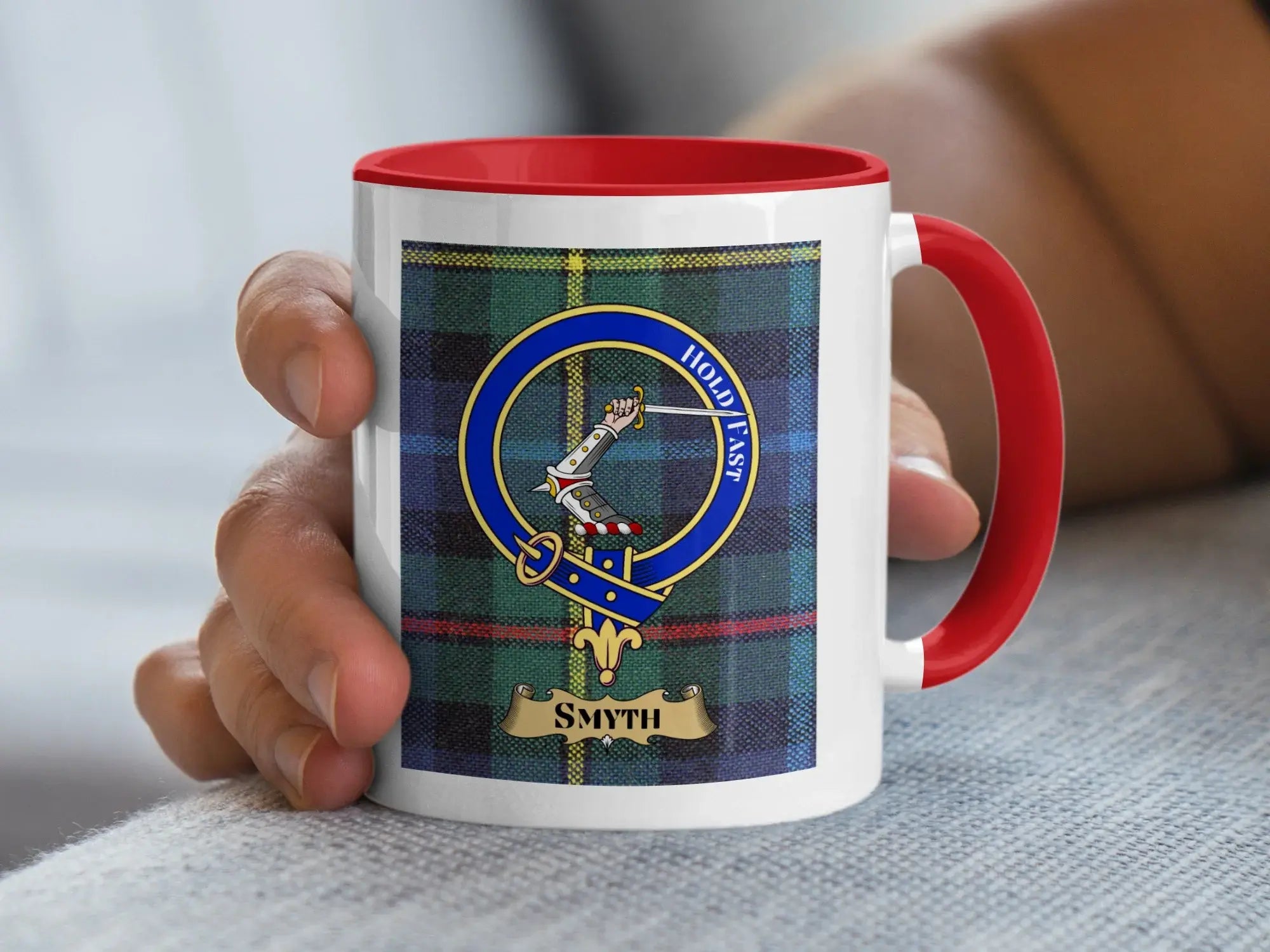 Personalized Tartan Design Clan Smyth Crest Mug