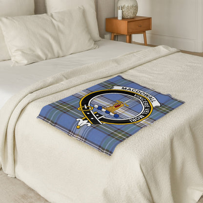 Scottish Clan Macdowall Crest Tartan Blanket - Living Stone Gifts