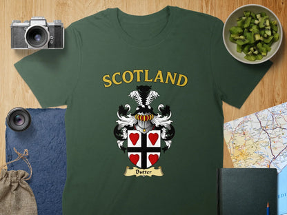 Scotland Crest with Hearts Graphic Tee product