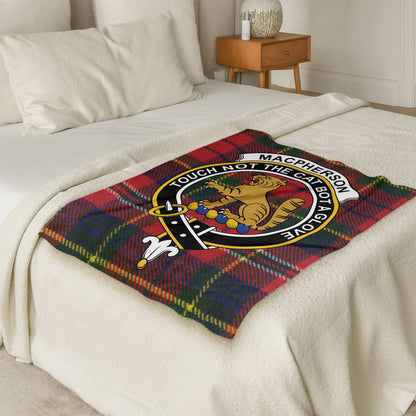 Scottish Clan MacPherson Tartan Throw Blanket - Living Stone Gifts