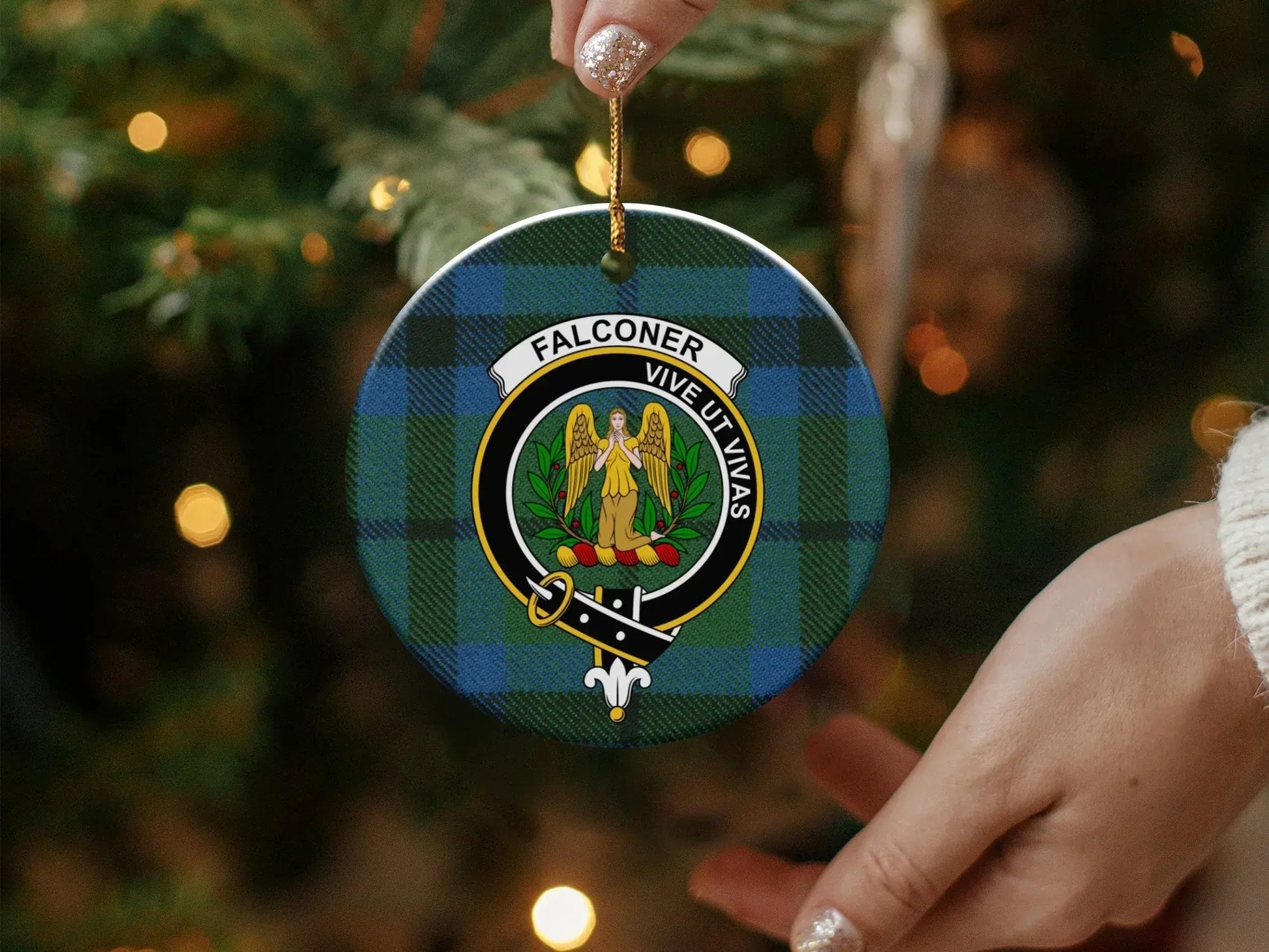 Falconer Vive Ut Vivas Patterned Christmas product