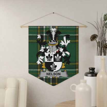 Custom Nelson Family Crest Wall Hanging Tapestry product type
