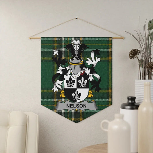 Custom Nelson Family Crest Wall Hanging Tapestry product type