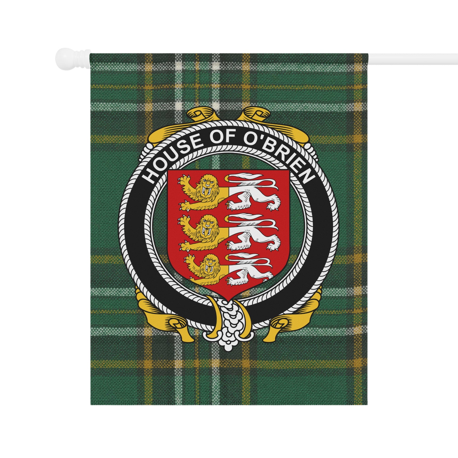 House of O'Brien Clan Crest Tartan Display Flag