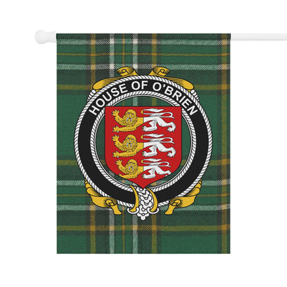 House of O'Brien Clan Crest Tartan Display Flag