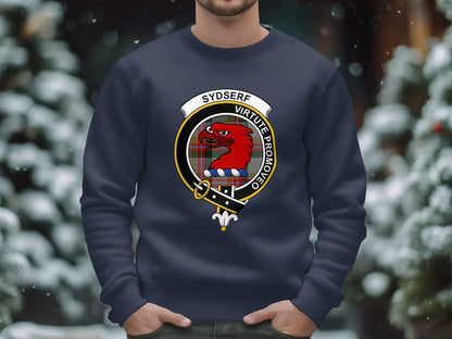 SYDSERF Virtute Promovet Family Crest Sweatshirt product type