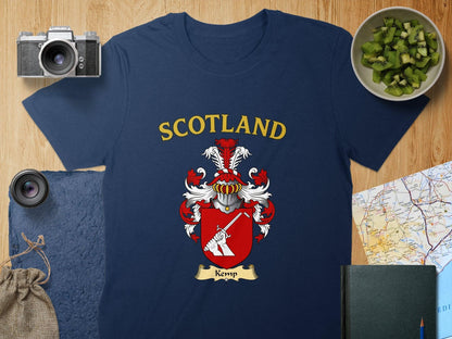 Kemp Clan Family Crest Scotland T-Shirts - Celtic Ancestry Gifts