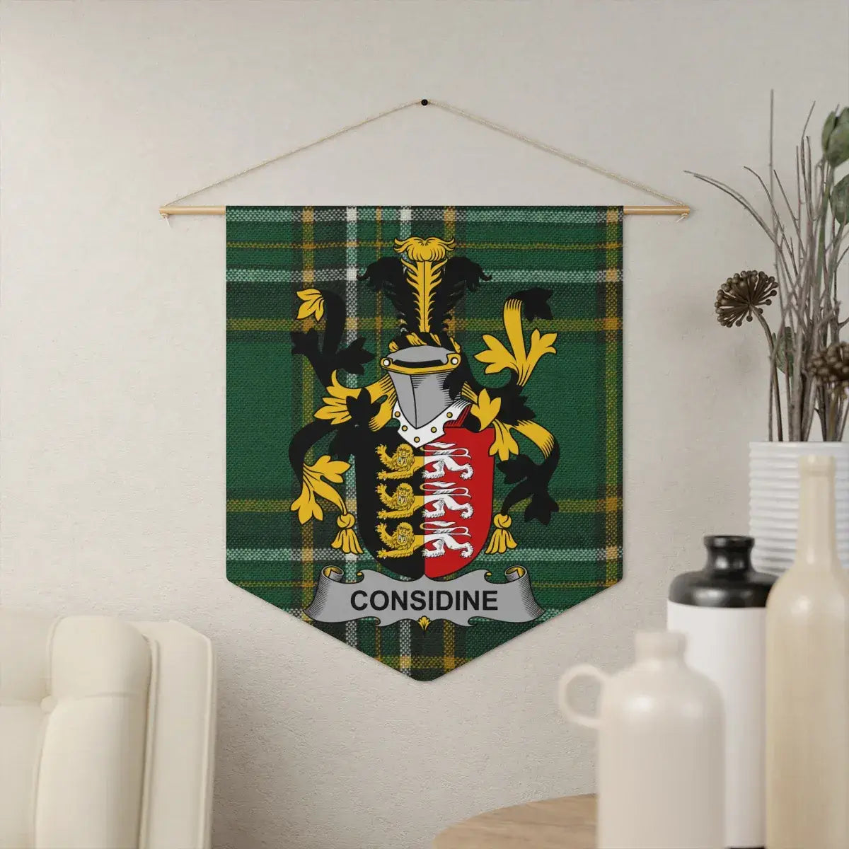 Considine Family Crest Plaid Wall Hanging product