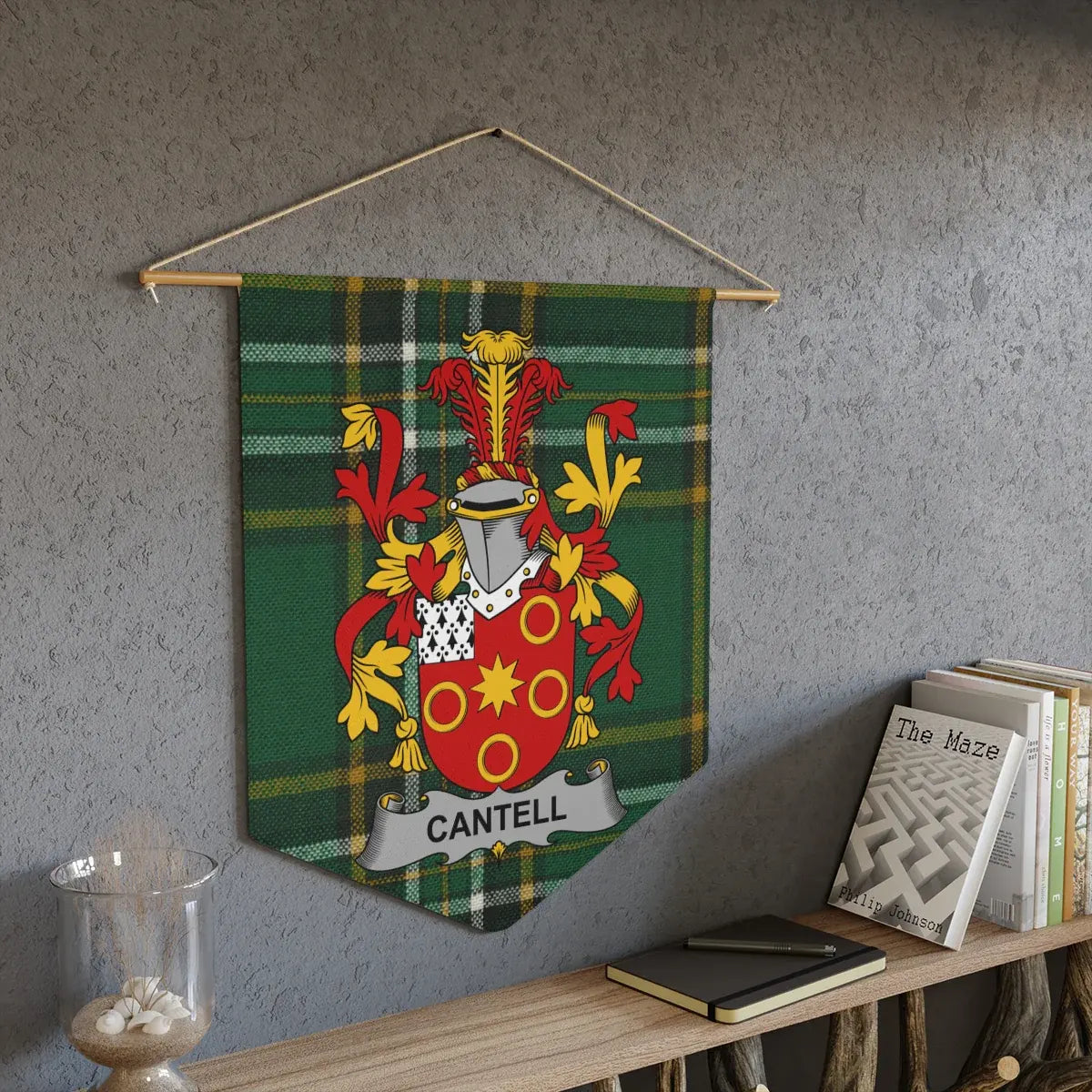 Family Crest Coat of Arms Wall Hanging Banner product