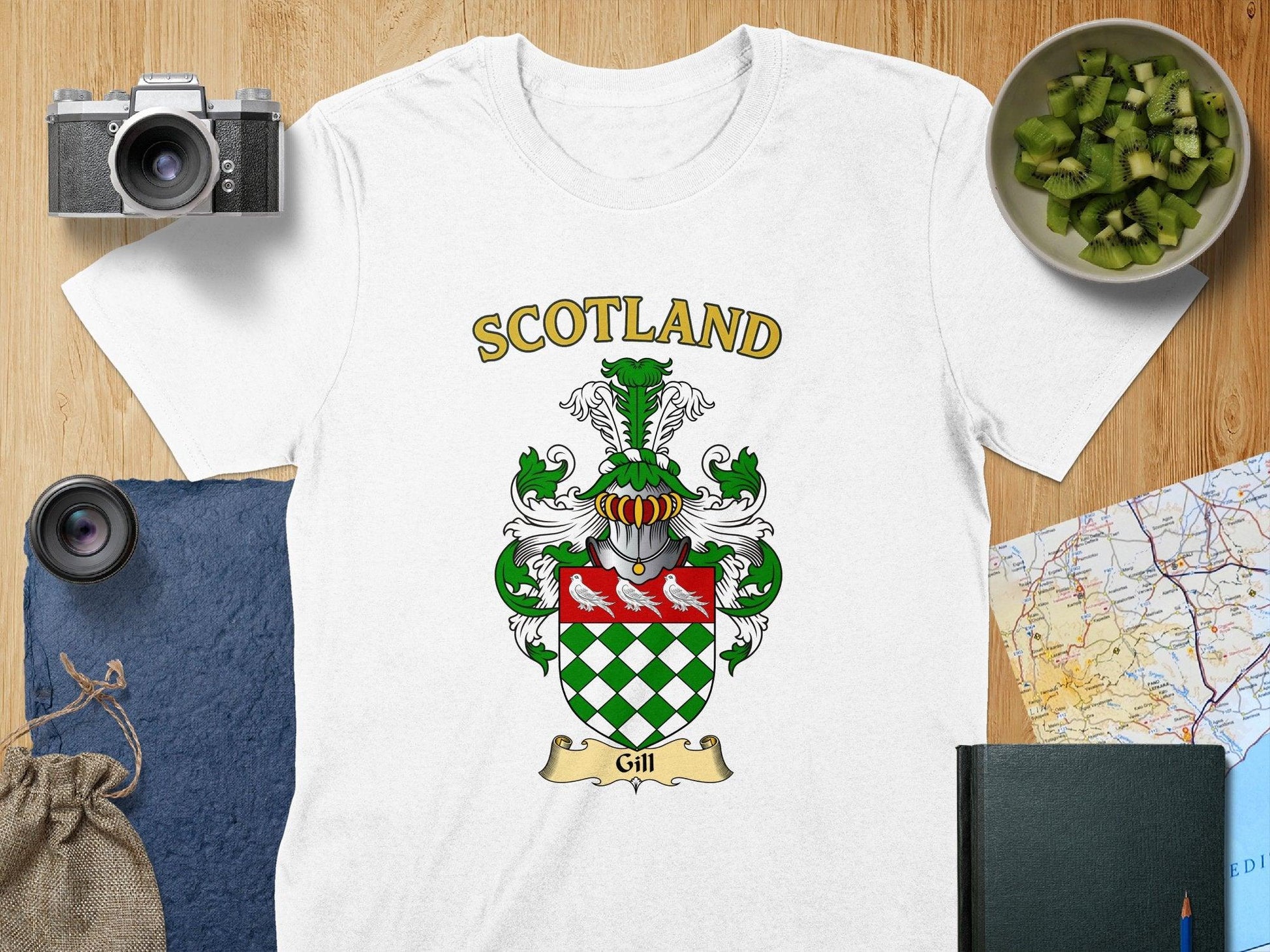 Gill Clan Family Crest Scotland T-Shirt - Celtic Ancestry Gifts