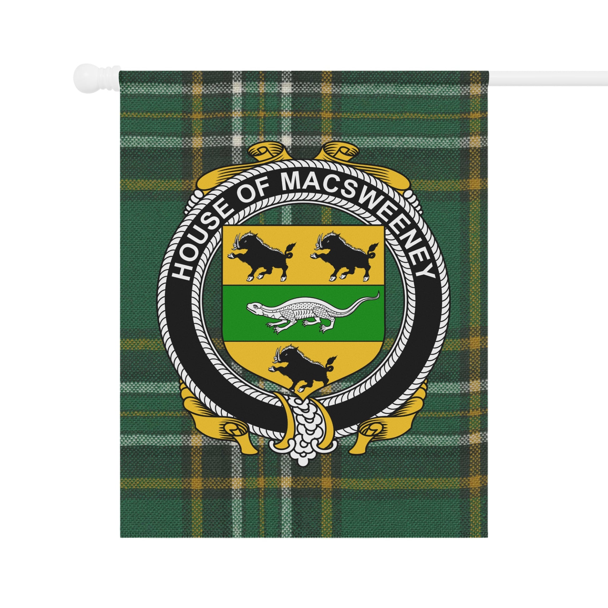 House of MacSweeney Plaid Crest Design product