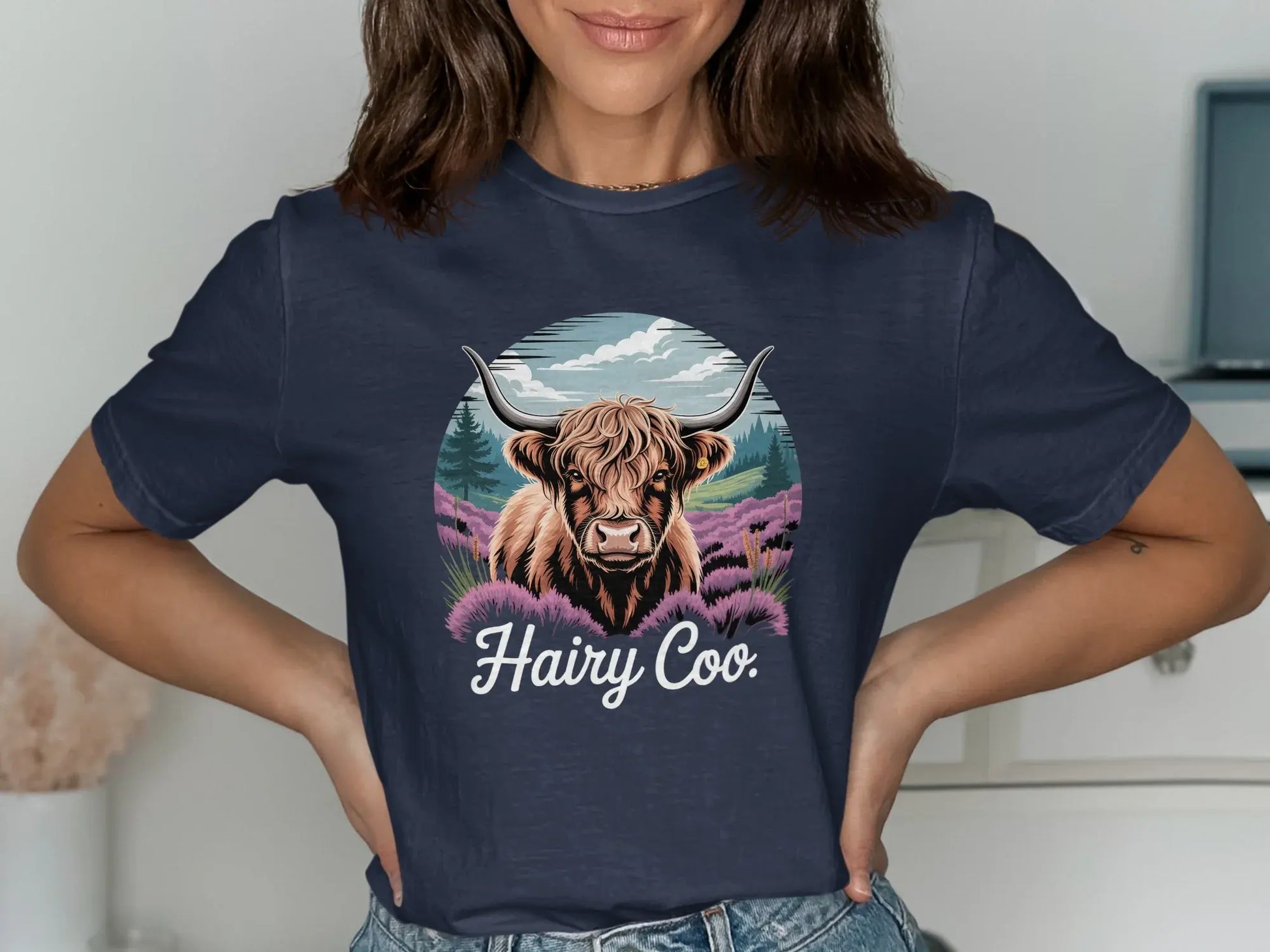 Hairy Coo Graphic Printed Casual Wear T-shirt product type