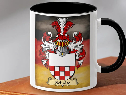 Schulte Family Crest Ceramic Coffee Mug product