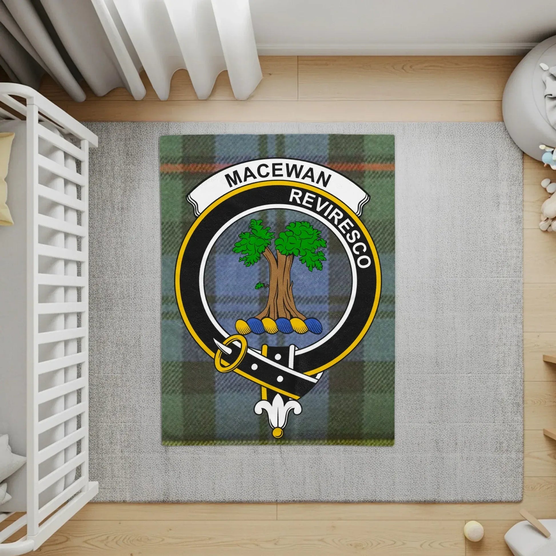 Personalized MacEwan Revivesco Family Crest Rug product