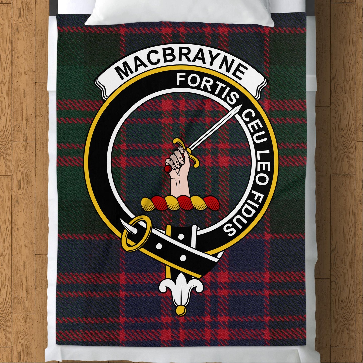 Scottish Clan MacBrayne Tartan Throw Blanket - Living Stone Gifts