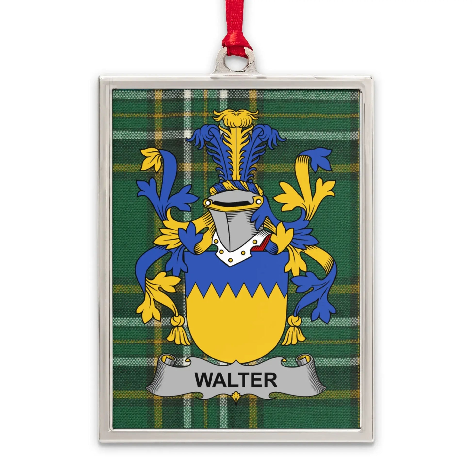 Walter Family Crest Green Background product