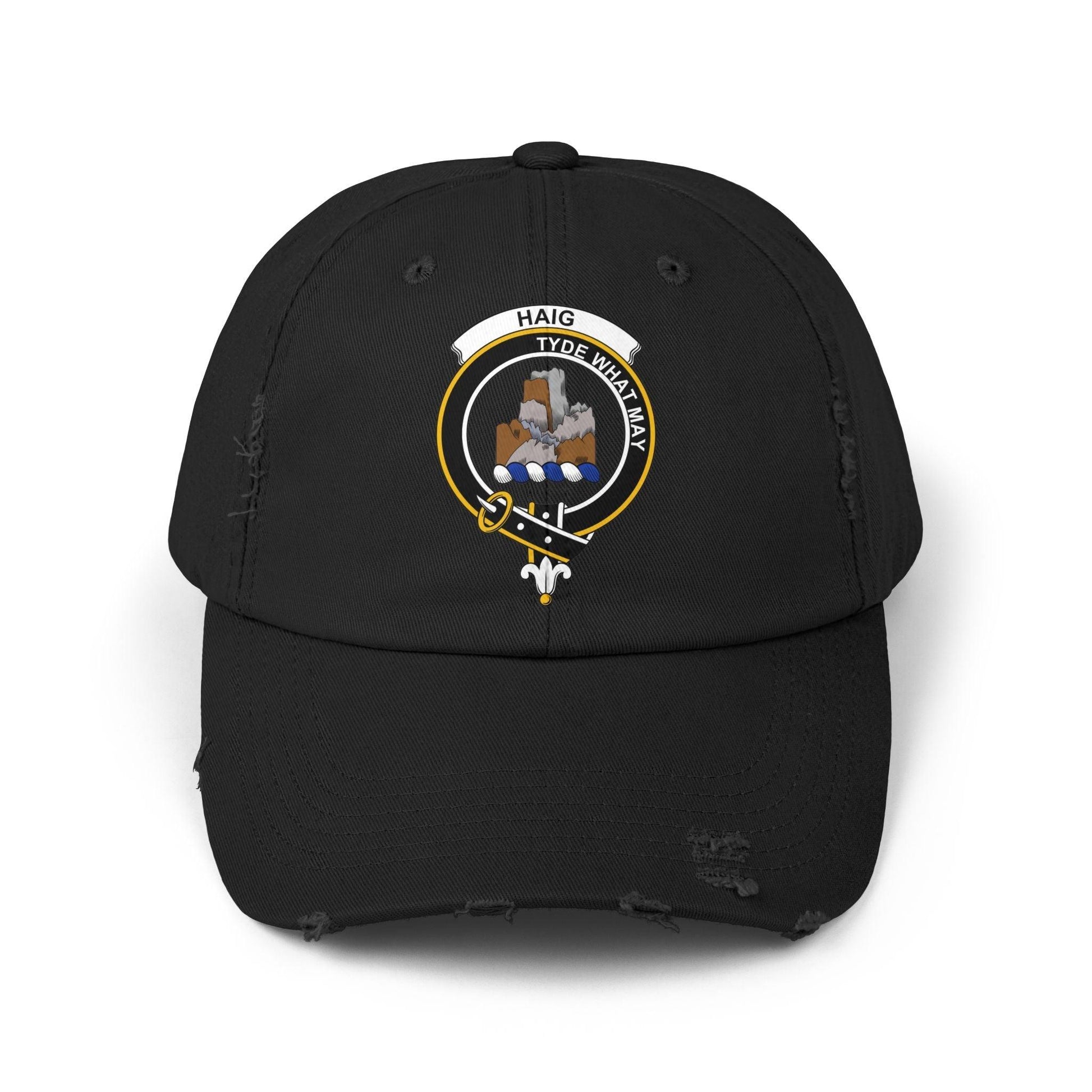 Haig Clan Crest Scottish Distressed Baseball Cap - Celtic Ancestry Gifts