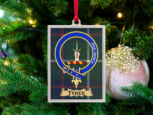 Clan Crest Sword Tartan Christmas Ornament product type