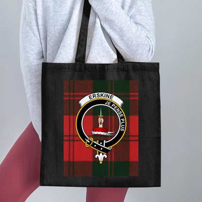 Erskine Clan Scottish Tartan Design Tote Bag - Living Stone Gifts