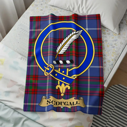 Personalized Scougall Tartan Clan Crest Blanket product