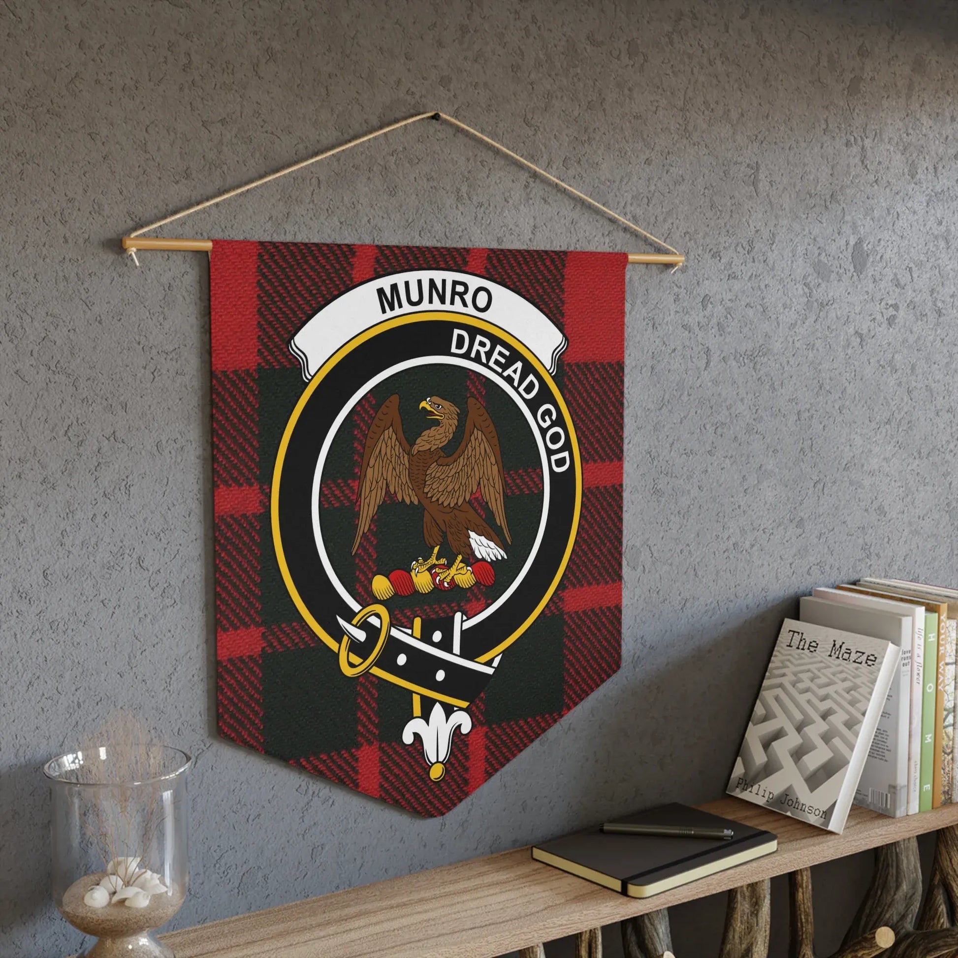 Munro Dread God Banner for Display Highlander Clan product