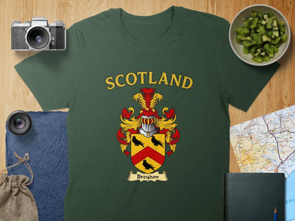 Scotland with Crest Design Graphic T-shirt product