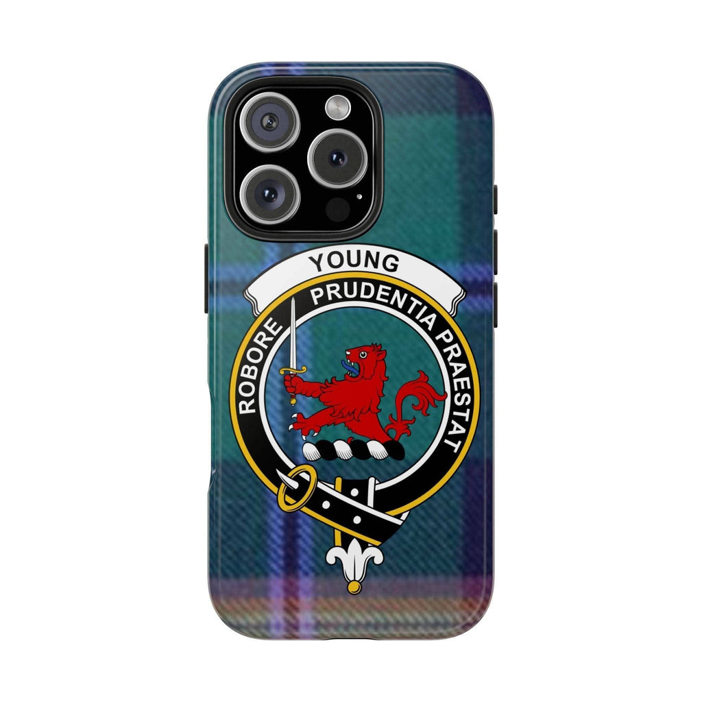 Young Scottish Tartan Crest Cell Phone Case - Celtic Ancestry Gifts