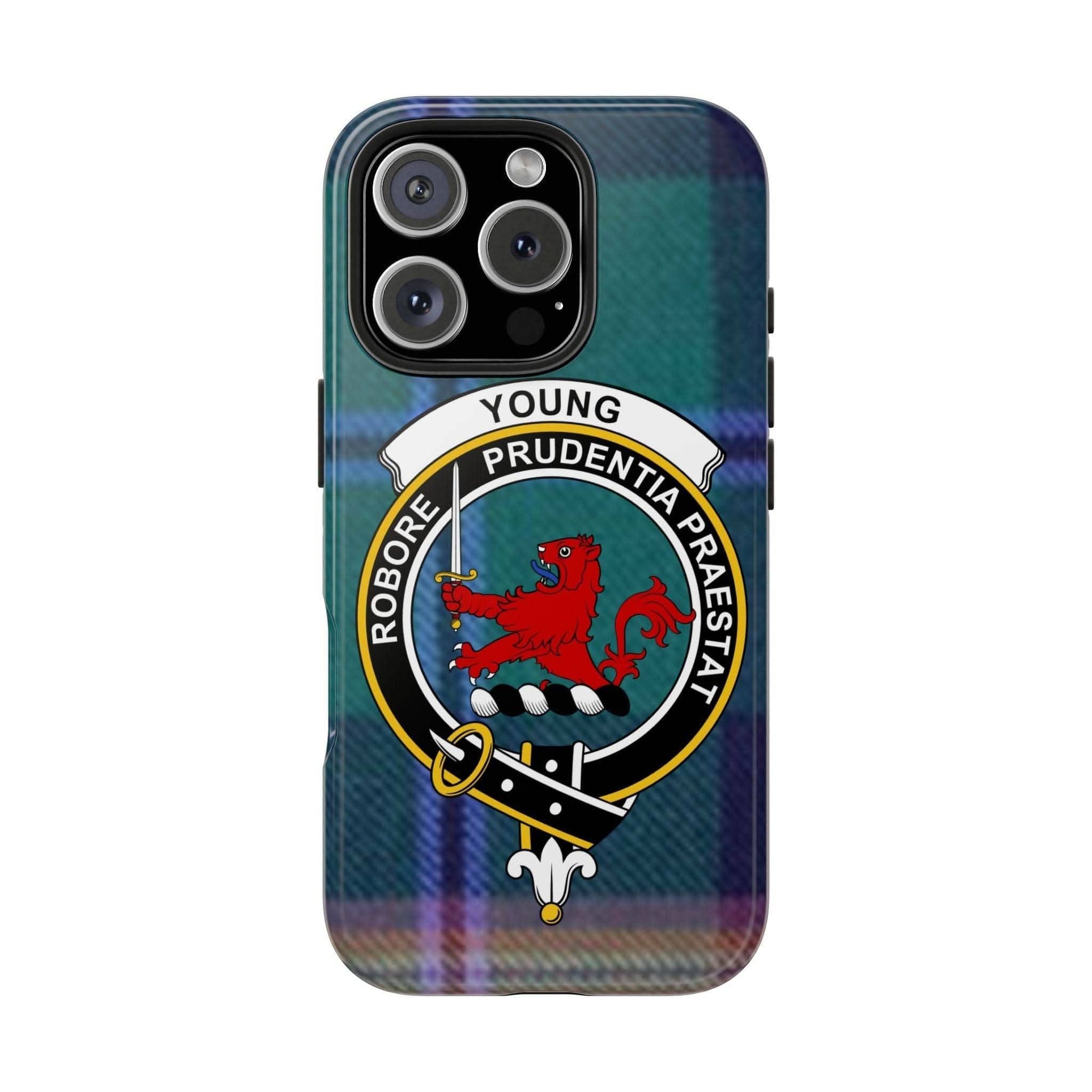 Young Scottish Tartan Crest Cell Phone Case - Celtic Ancestry Gifts