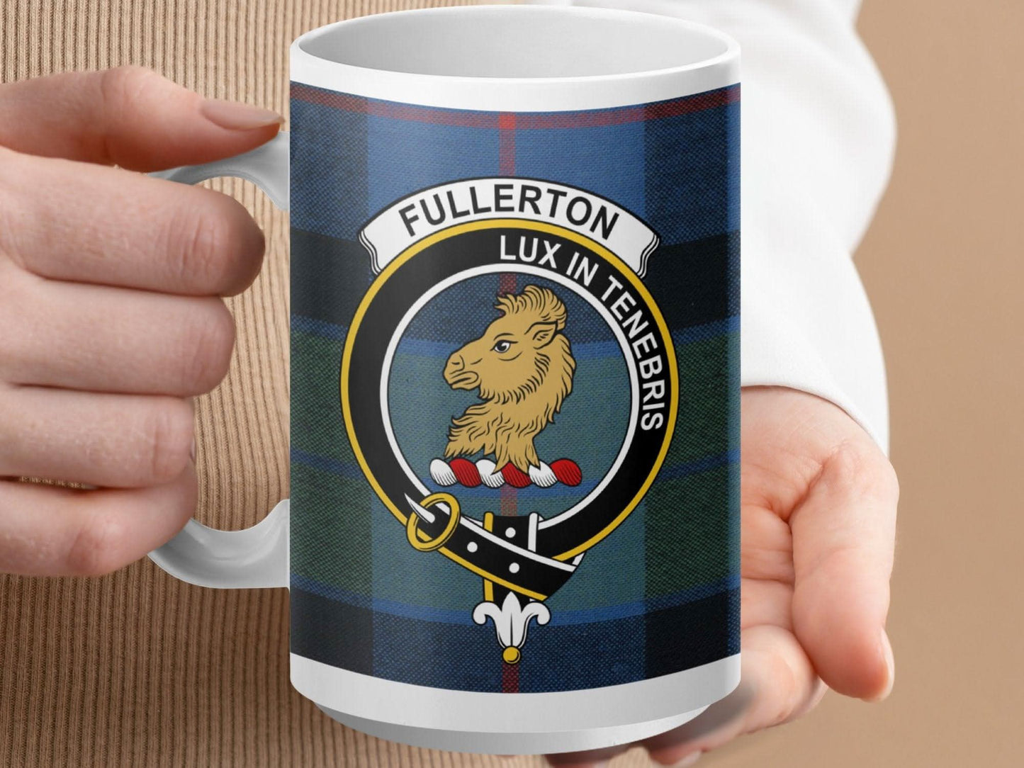 Personalized Fullerton Crest Mug Clan Heritage Product