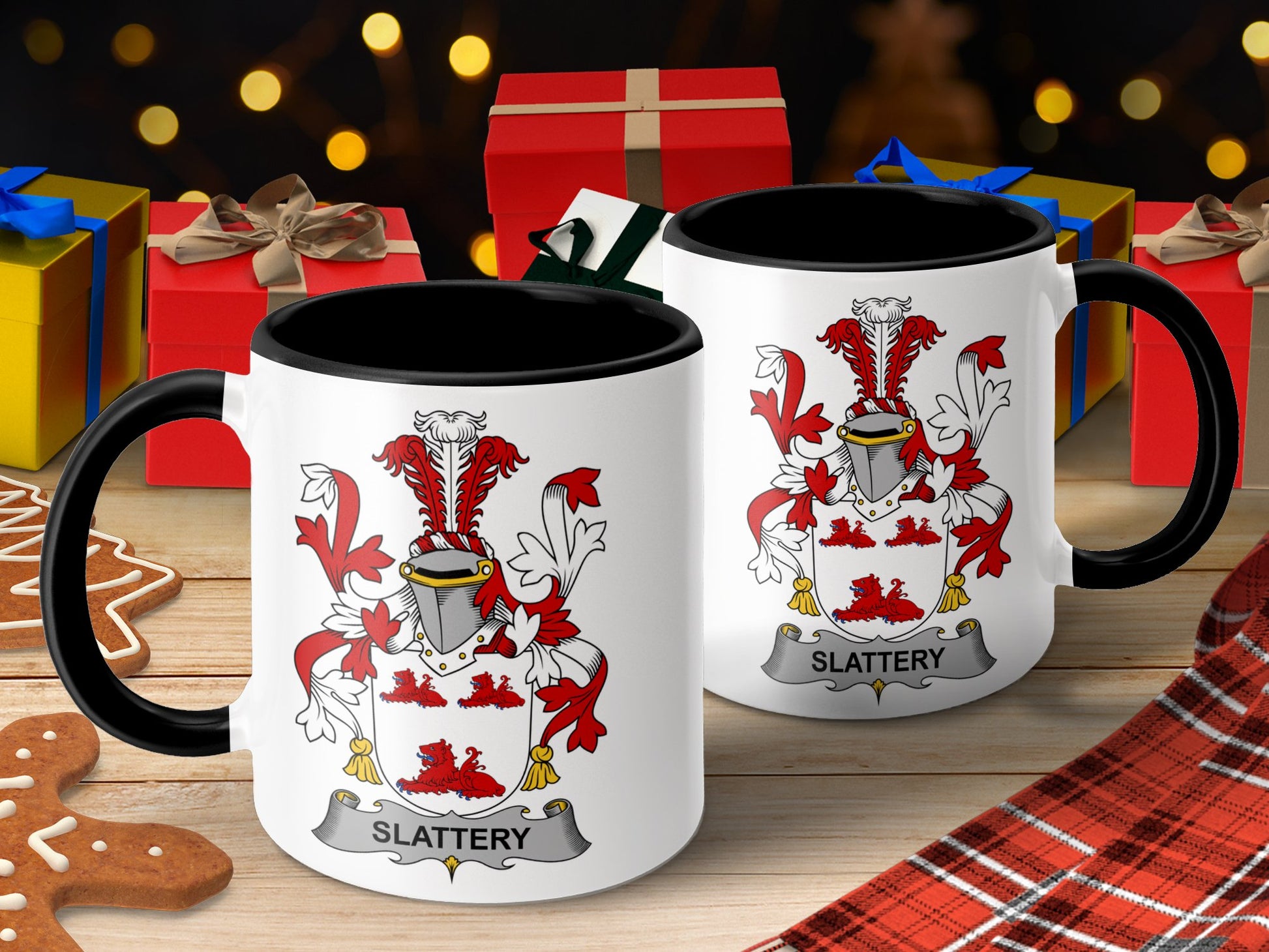 Slattery Coat of Arms Irish Family Crests Mug - Living Stone Gifts